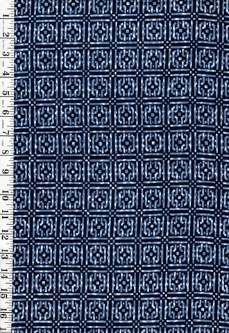 1037- Yukata Fabric - Geometric Squares - Traditional 14