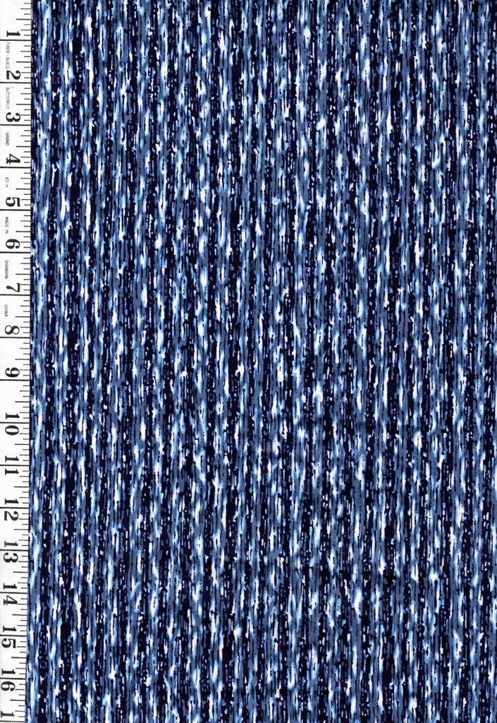 1038 - Yukata Fabric - Abstract Texture Look - Traditional 14" wide - Indigo - By the Half Yard