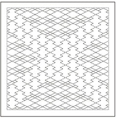 Sashiko Pre-printed Sampler - Olympus - # 2135 Matsukawa-bishi - Navy