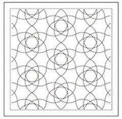 Sashiko Pre-printed Sampler - Olympus - # 2139 Onoe-gasane - Navy