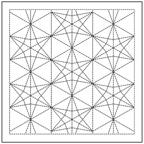 NEW - Sashiko Pre-printed Sampler (Olympus) - # 1142 Kasane-rindou - White