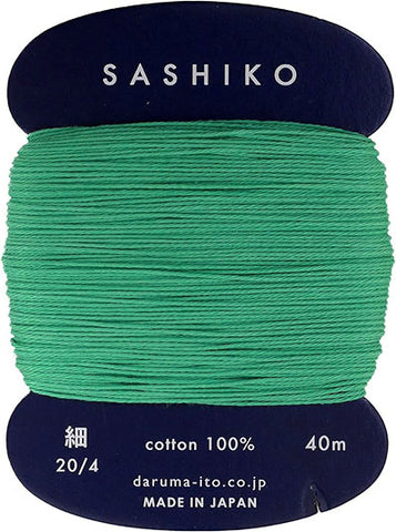 Sashiko Thread - Daruma - Thin Weight - 40m - # 207 Green