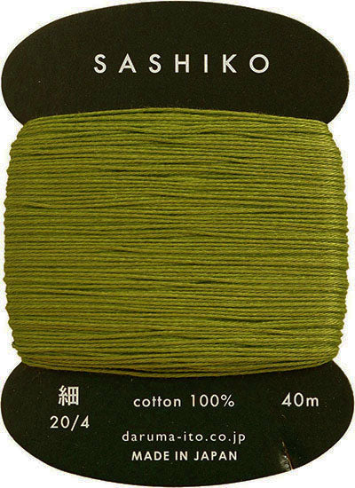 Sashiko Thread - Daruma - Thin Weight - 40m - # 228 Olive