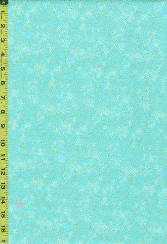 Asian - Northcott Ginkgo - Shimmer Pindot - 26859M-62 - Turquoise Blue