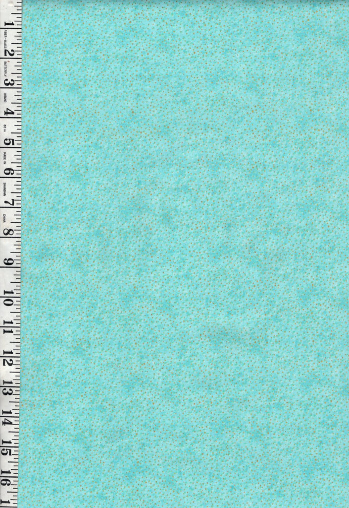 Fabric Art - Northcott Enigma - Shimmer Speckles (Miniscule Gold Pin Dots) - 28187M-62 - Turquoise - By the Half Yard