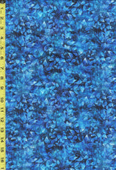 *Tropical - Valencia - Small Compact Leaves - 29038-B - Blue - By the Half Yard