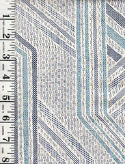 304 - Japanese Silk - Silk Blend - Abstract Geometric - Tiny Dashes - Blue