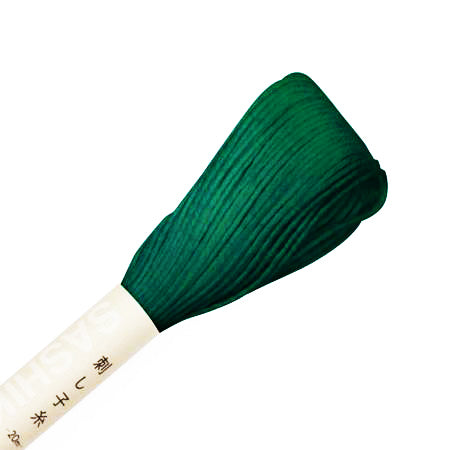 Sashiko Thread - Olympus 20m - Solid Color - # 37 Deep Forest Green