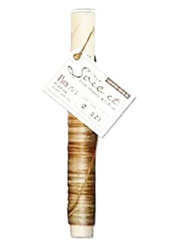 Soie et Silk Embroidery Floss - Variegated # 521 - Bronze & Ivory