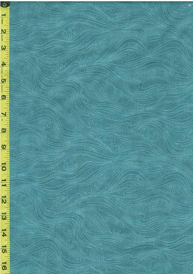 *Blender - In the Beginning - Color Movement Waves - 1MV-16 - Ocean - By the Half Yard - Last 2 1/3 Yards