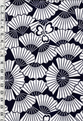 Yukata Fabric - 890 - Fanfare - Indigo & White