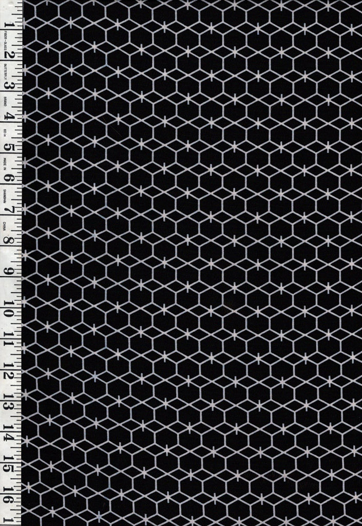 Yukata Fabric - 903 - Chicken Wire - Lightweight-Cotton-Blend - Indigo