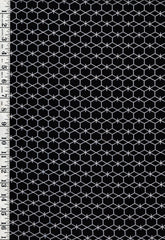 Yukata Fabric - 903 - Chicken Wire - Lightweight-Cotton-Blend - Indigo