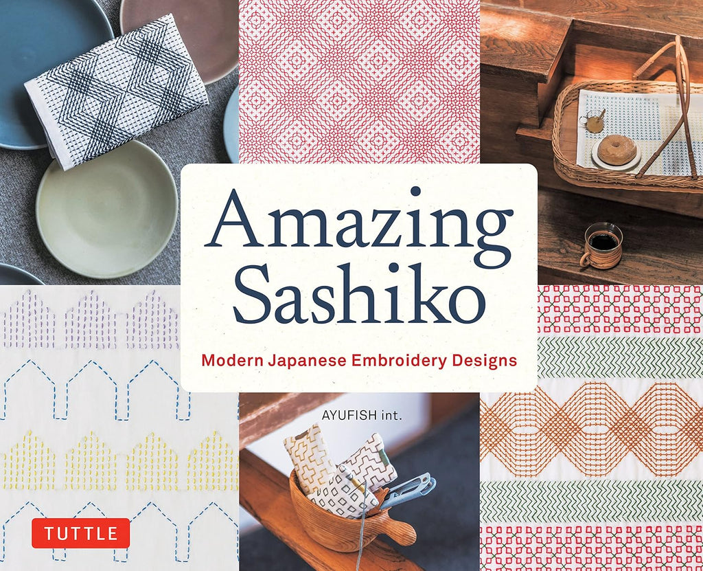 Book - Ayufish Int. - AMAZING  SASHIKO - ON SALE - SAVE 30%