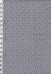 Yukata Fabric - 950 - Saya-gata (Key Maze) - Indigo & White