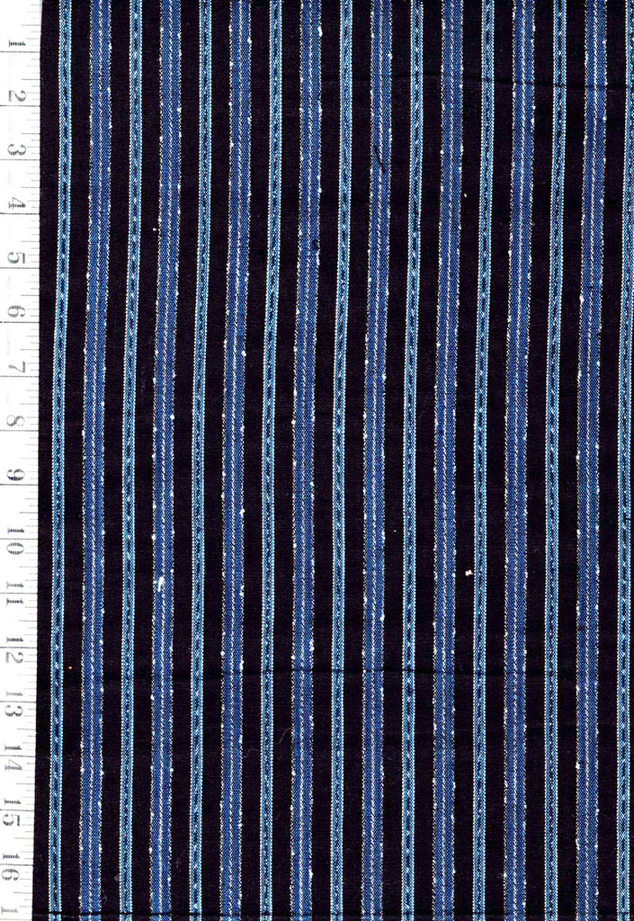0988 - Vintage Woven Stripe - Japanese cotton fabric - Navy & Dark Indigo