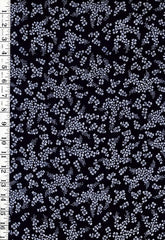 0997 - Yukata Fabric - Tiny Stylized Daisies - Traditional 14" wide - Indigo