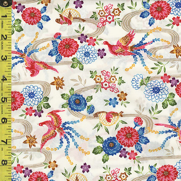 Japanese - Cosmo Okinawa Bingata Style - Phoenix, Mums & River