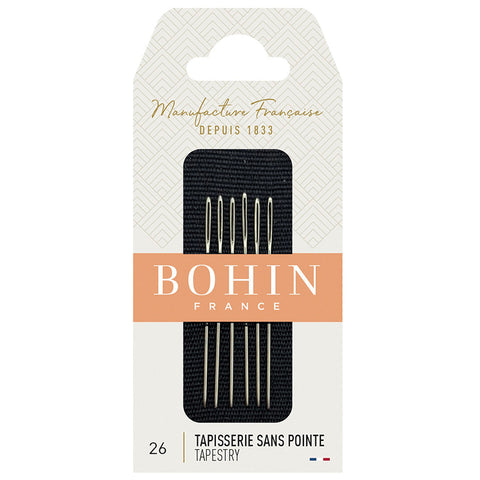 Notions - BOHIN Tapestry / Cross-Stitch Round Tip Needle - Size 26