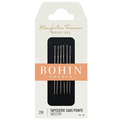 Notions - BOHIN Tapestry / Cross-Stitch Round Tip Needle - Size 28