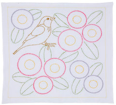 Sashiko World - Italy - Sampler Kit with Needle & Thread - Daisies Blooming in Rome