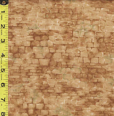 Japanese - Yoko Saito Centenary Collection - Brick Wall - Light Brown - CE10526S-C - ON SALE - $5.00 By the Half Yard