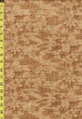 Japanese - Yoko Saito Centenary Collection - Brick Wall - Light Brown - CE10526S-C - ON SALE - $5.00 By the Half Yard