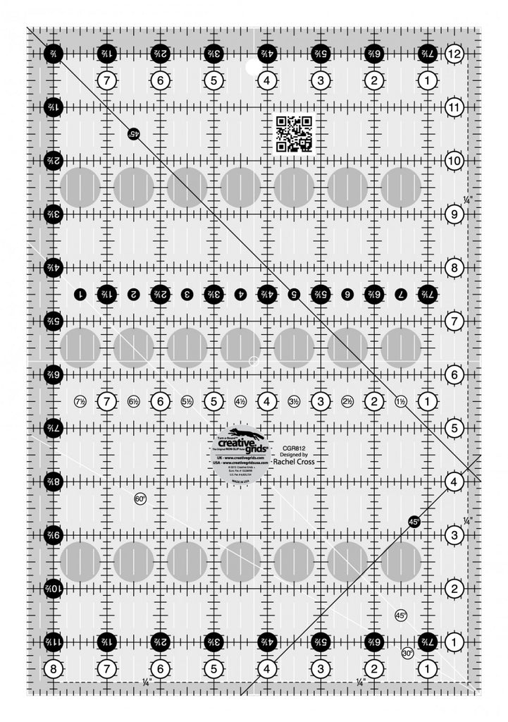 Rulers & Templates - Creative Grids - CGR812 - 8 1/2" x 12 1/2"