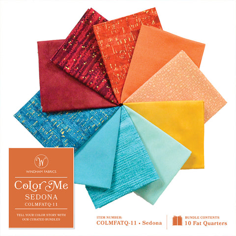 Fat Quarter Color Pack - COLOR ME - SEDONA - 10 Fat Quarter Bundle