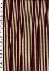 *Japanese - Cosmo Dobby Weave Stripes - AP-52113H - 1B - Maroon, Tan & Brown - By the Half Yard