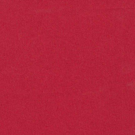 Sashiko Fabric - Cotton-Linen - RED (CRIMSON) - By the Half Yard