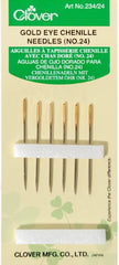 Notions - Clover Gold Eye Chenille Needles - No. 24