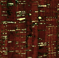 *Metallic - Uncorked - Cork Look with Metallic - 50107M-25 - CHOCOLATE - By the Half Yard