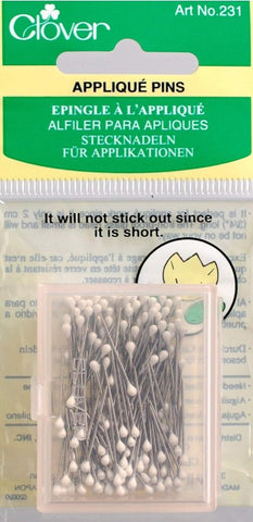 Notions - Clover Applique Pins - 3/4