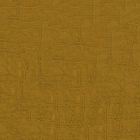 Japanese - Cosmo Crinkle - Solid Color - Momiji Tsumugi Dobby Weave - Dark Gold Ochre - Last 2 7/8 Yards
