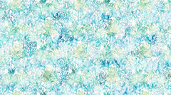 *Fabric Art - Northcott Deep Blue - Sea Coral - DP28125-10 - White - By the Half Yard