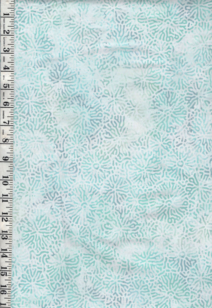 *Fabric Art - Northcott Deep Blue - Stylized Coral Flowers - DP28127-10 - White - By the Half Yard