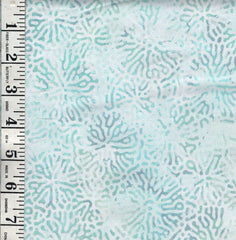 *Fabric Art - Northcott Deep Blue - Stylized Coral Flowers - DP28127-10 - White - By the Half Yard