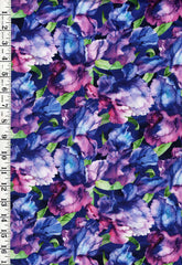 *Fabric Art - Northcott Infatuation - Packed Iris - DP-28614-86 - Dark Purple - By the Half Yard