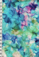 *Fabric Art - Northcott Infatuation - Watercolor Texture - DP-28617-64-Multi - By the Half Yard