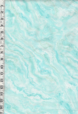 Fabric Art - Northcott Tranquil Waters - Abstract Water Swirls - DP27210-62 - Light Aqua