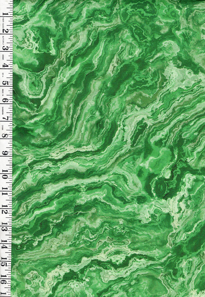 Fabric Art - Northcott Tranquil Waters - Abstract Water Swirls - DP27210-76 - Green - By the Half Yard