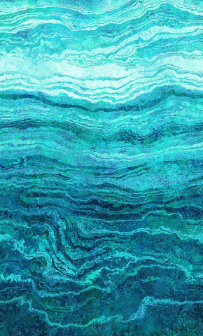 *Fabric Art - Northcott Stonehenge Gradation Ombre - DP27235-66 - PEACOCK - By the Half Yard - Last 2 2/3 Yards
