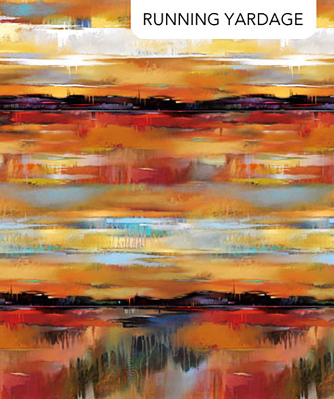 *Fabric Art - Northcott Tranquil Tides - Sunset Reflections - DP27611-55 - Multi-Colors - By the Half Yard