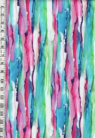 Fabric Art - Northcott Concerto - Colorful Watercolor Abstract Stripes - DP27832-10 - Multi-Colors - By the Half Yard