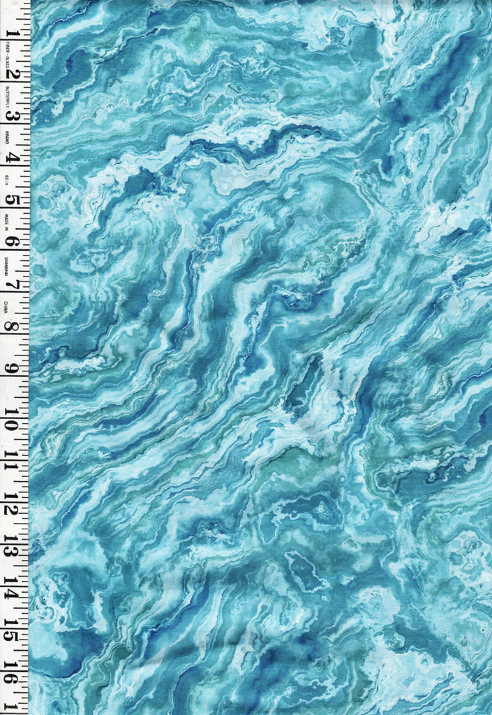 *Fabric Art - Northcott SMOOTH SAILING - WAVE TEXTURE - DP28912-44 - Medium Blue Multi - By the Half Yard