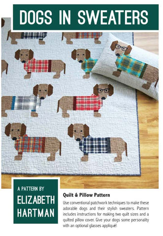 Dog in Sweater - PILLOW KIT - Just Add the Pillow - ONE ONLY - SAVE 20%