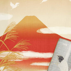 Furoshiki - Japanese Wrapping Cloth - Cranes with Mt. Fuji