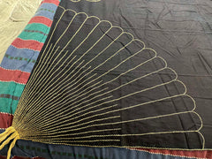 *Japanese Tablecloth - Futon Cover - Vintage with Sashiko Stitching - Indigo - X Large Size - 60"