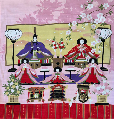 Furoshiki - Japanese Wrapping Cloth - Hinamatsuri - Girls Day - Pink - ONE ONLY